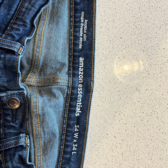 Amazon Essential boot cut slim Jeans new condition - Picture 4 of 4